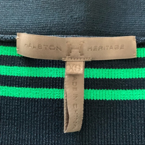 Halston Heritage Mix-Stripe skirt – blue and green - XS - Picture 4 of 8